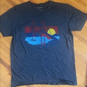 Soft SF Golden Gate Blue Graphic T-Shirt